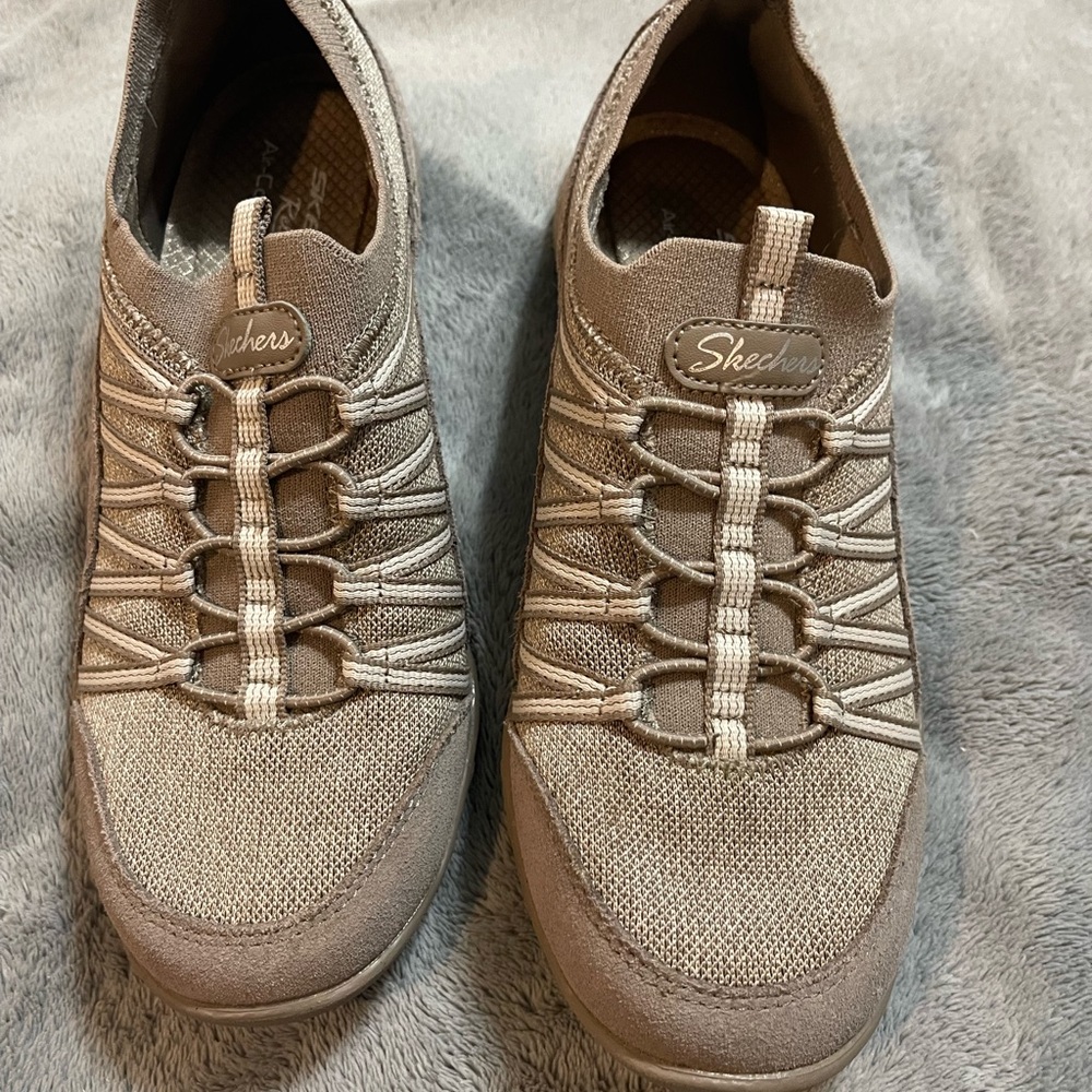 Skechers Light Brown Slip-On Sneakers